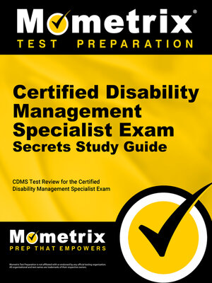 cover image of Certified Disability Management Specialist Exam Secrets Study Guide
